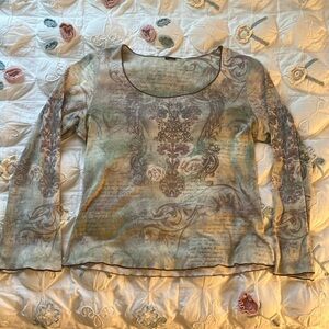 Fairycore long sleeve blouse